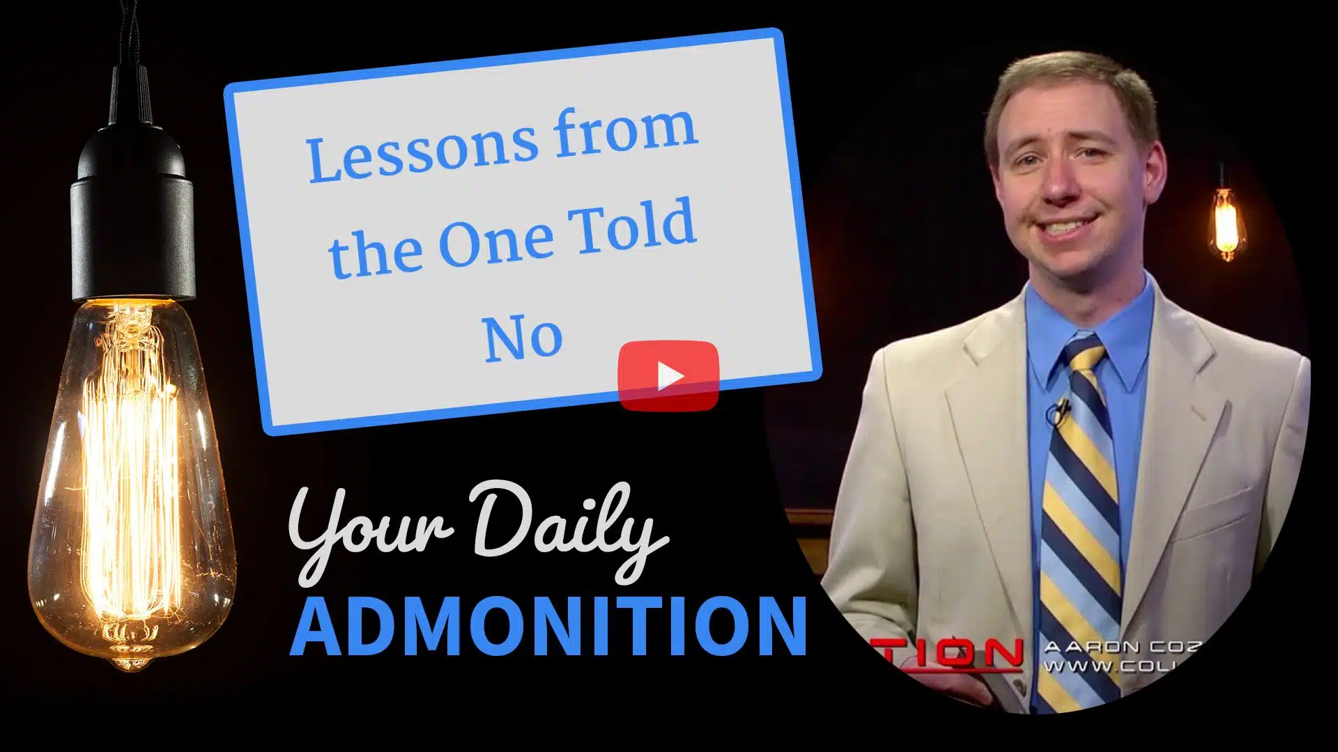 Featured image for “Lessons from the One Told No – Admonition 200”