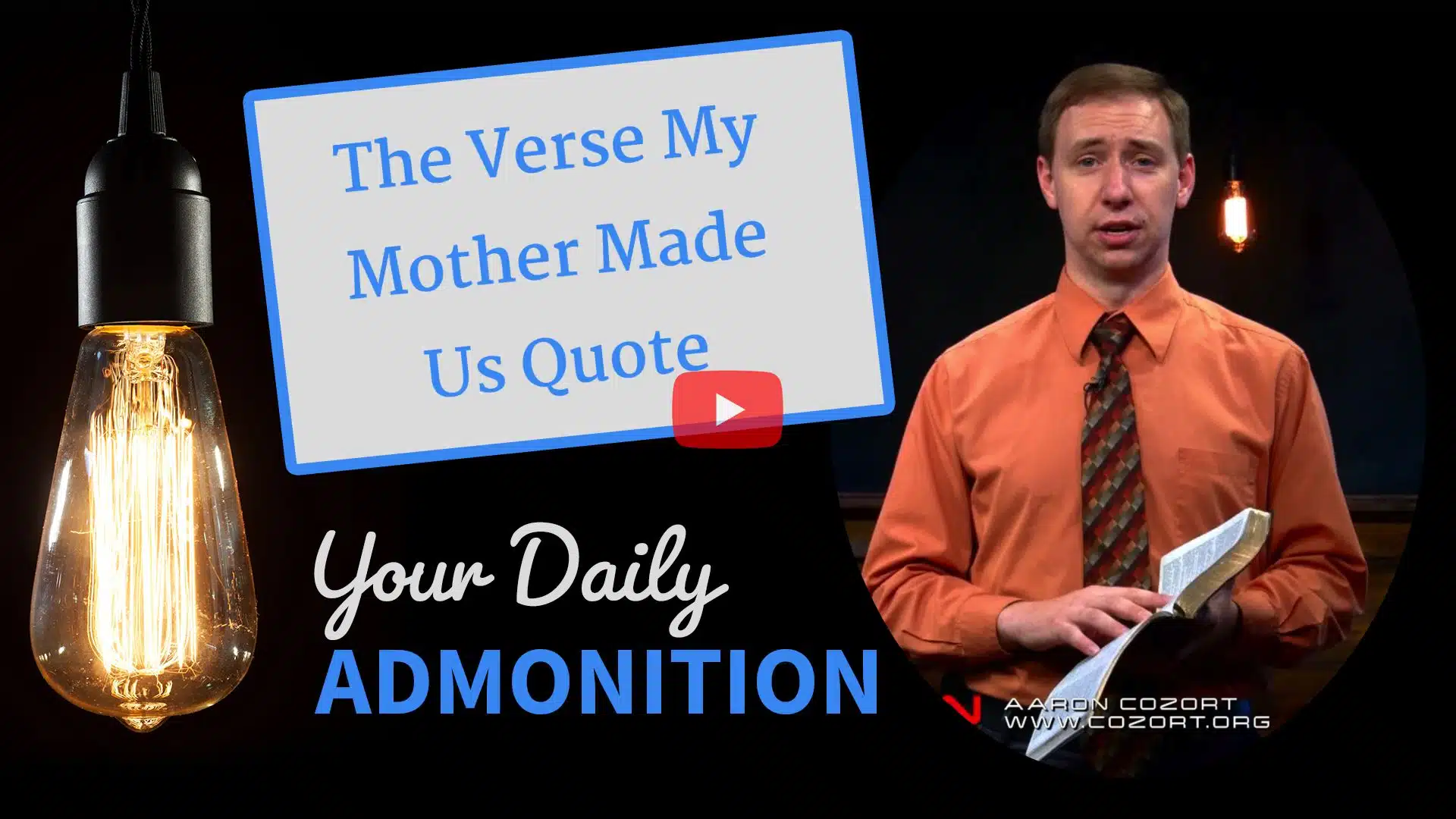 Featured image for “The Verse My Mother Made Us Quote – Admonition 60”