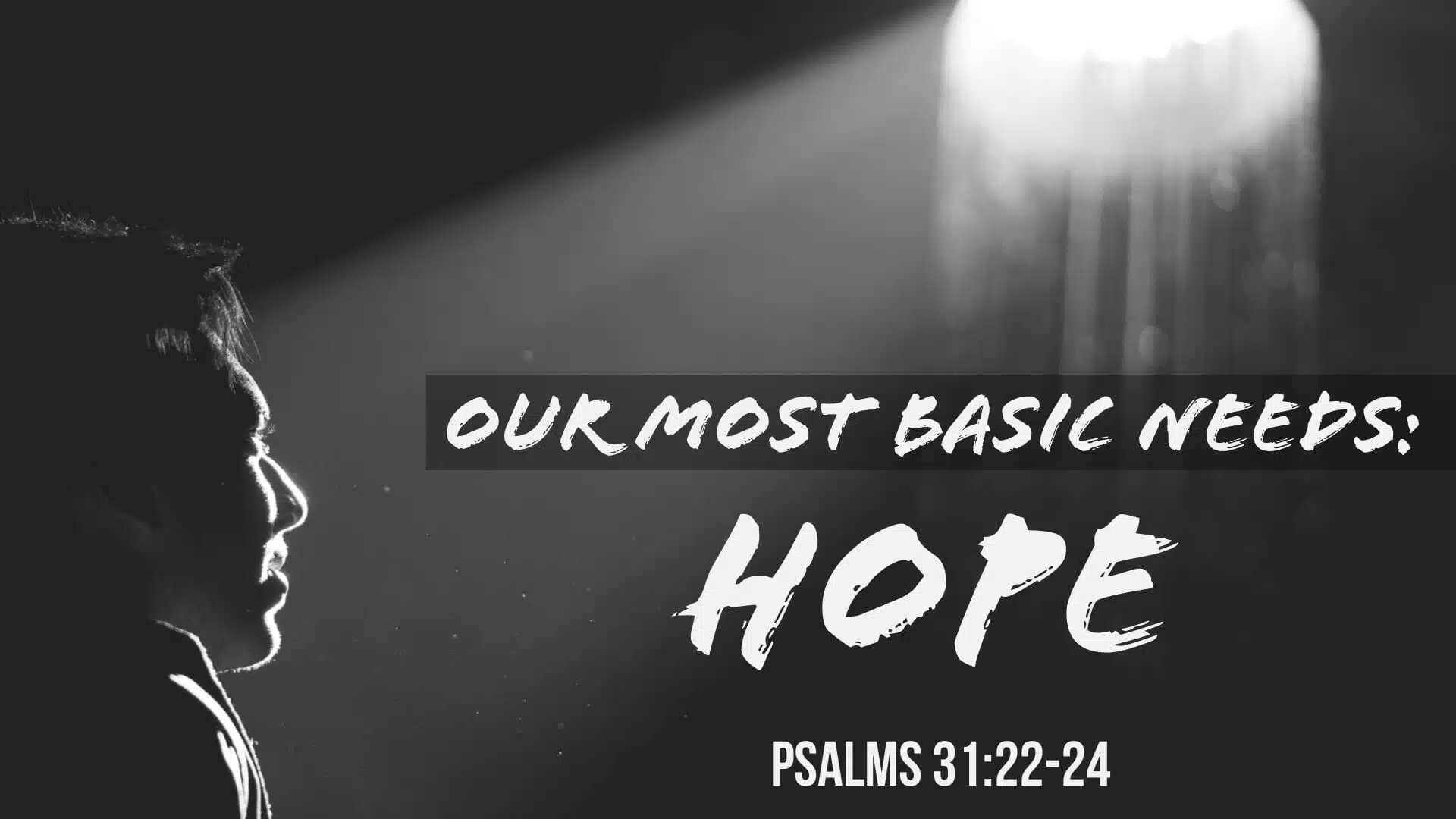 Featured image for “Our Most Basic Needs – 2 – Hope”