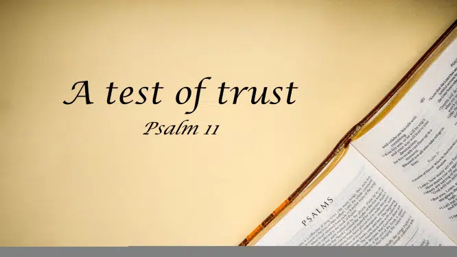 Featured image for “Psalm 11 – A Test of Trust”