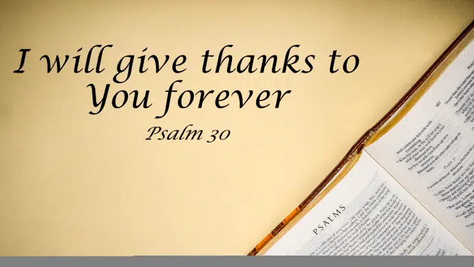 Featured image for “Psalm 30 – I Will Give Thanks to You Forever”