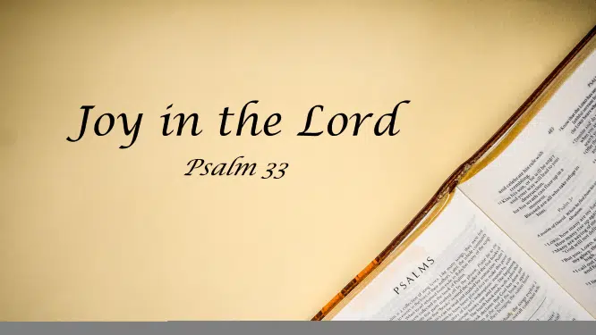 Featured image for “Psalm 33 – Joy in the Lord”
